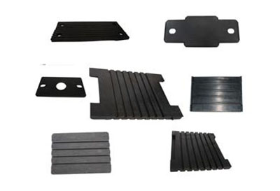 High-elastic grooved EVA/HDPE/rubber rail pads