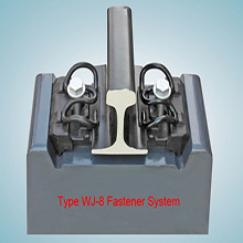 high speed wj-8 rail fastening system