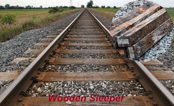 wooden railway sleepers