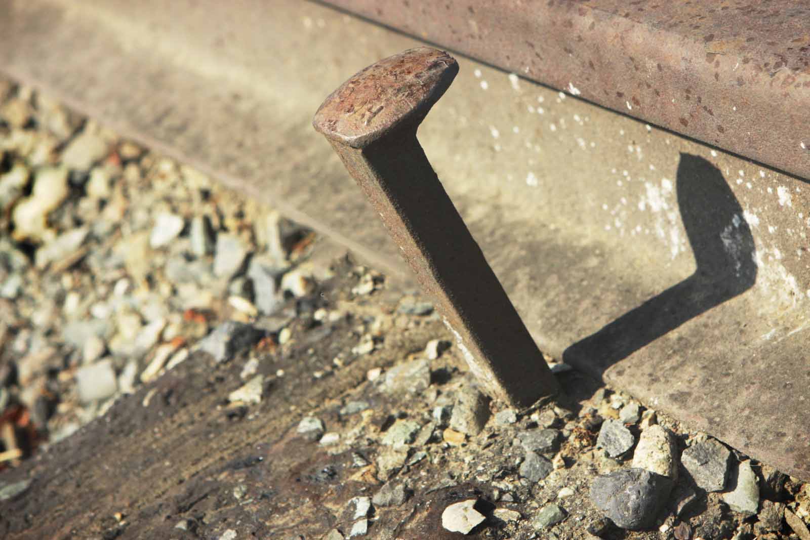 railroad spikes